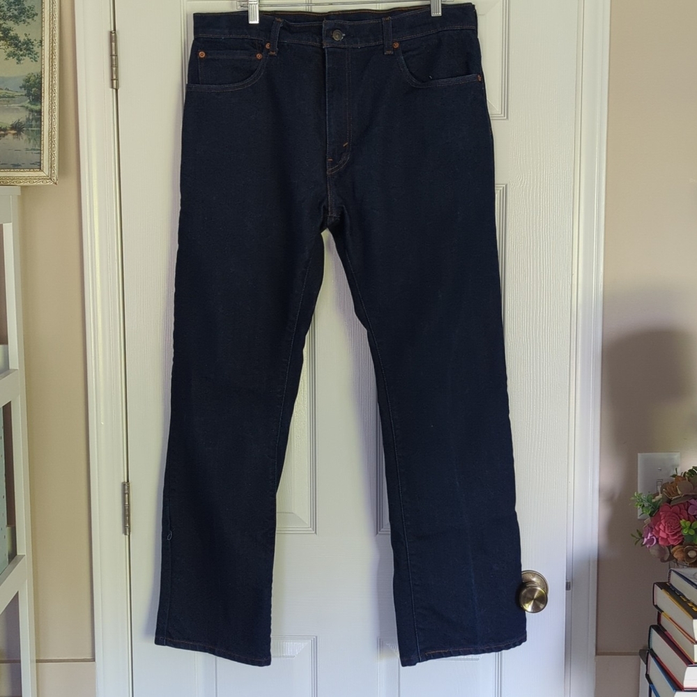 Levi’s 517 Bootcut Jeans Mens 38x32 Dark Wash Denim Classic Western